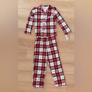 Carter's Red and Black Plaid Kids Pajama Set